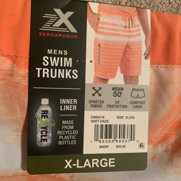 Men’s Swim Trunks Size XL NWT Board Shorts - Picture 5 of 9